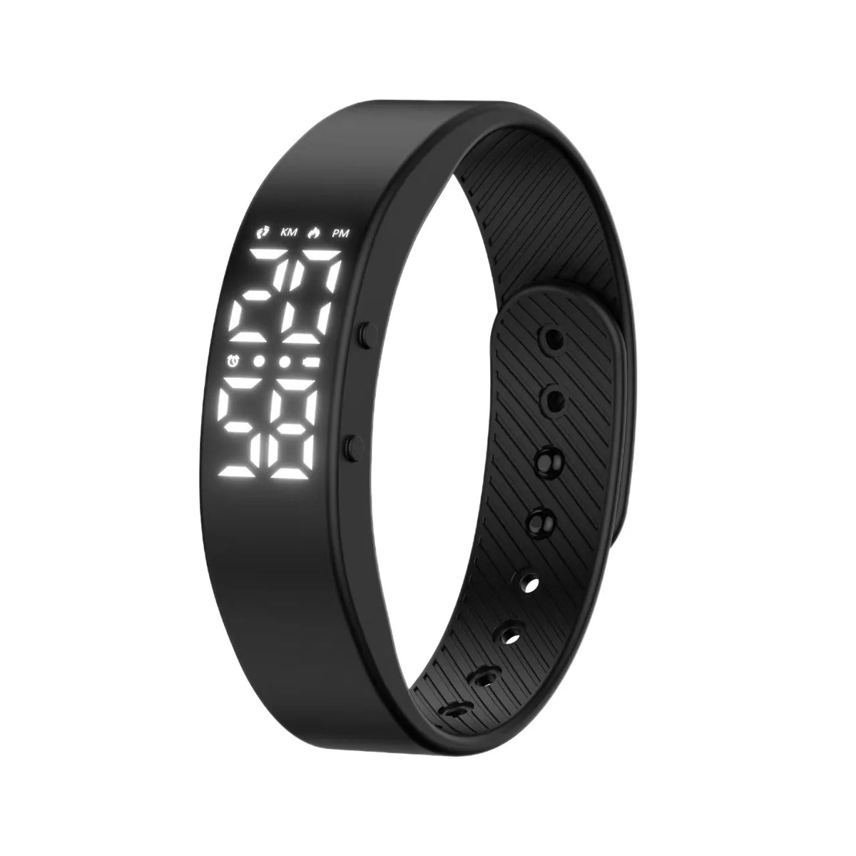 Vibrating Alarm Clock Wrist Band for Heavy Sleepers Silent Reminder Snooze-proof Smart Bracelet for Pedometer Estimated Calories