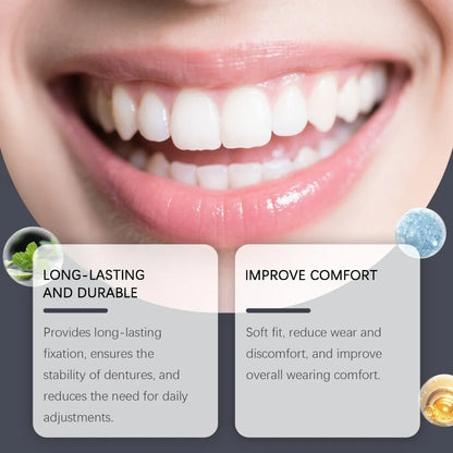 Comfort Denture Adhesives Glue Teeth Care Thermoplastic Denture Silicone Reline Kit Adhesive Cushion Friction Fixed Dentures