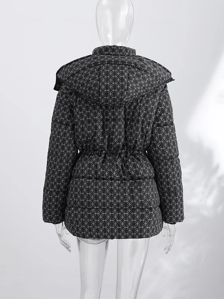 Women's Hooded Zip-Front Padded Jacket