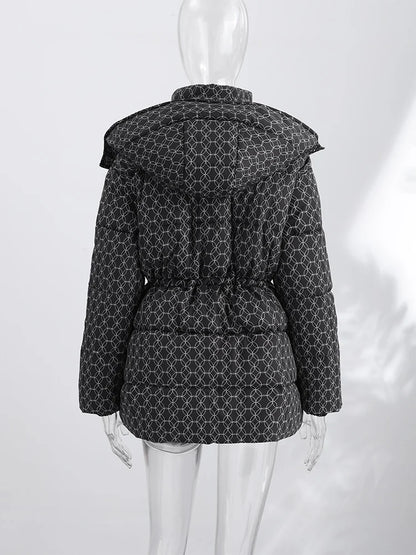 Women's Hooded Zip-Front Padded Jacket