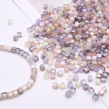 Multiple Styles Shapes Heterogeneous Multi-color Faceted Crystal Glass Beads for Jewelry Making DIY Necklace