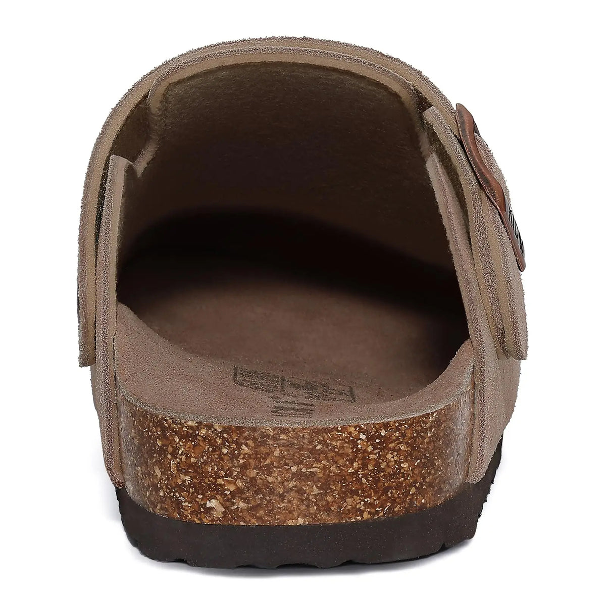 Crestar Women's Suede Clogs with Adjustable Strap Adult Fashion Cork Footbed Leather Mules New Outdoor Comfortable Potato Shoes