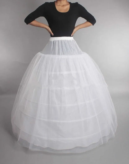 High Quality 6 Hoops Wedding Petticoat Crinoline Slip Bridal Underskirt Puffy In Stock Customized