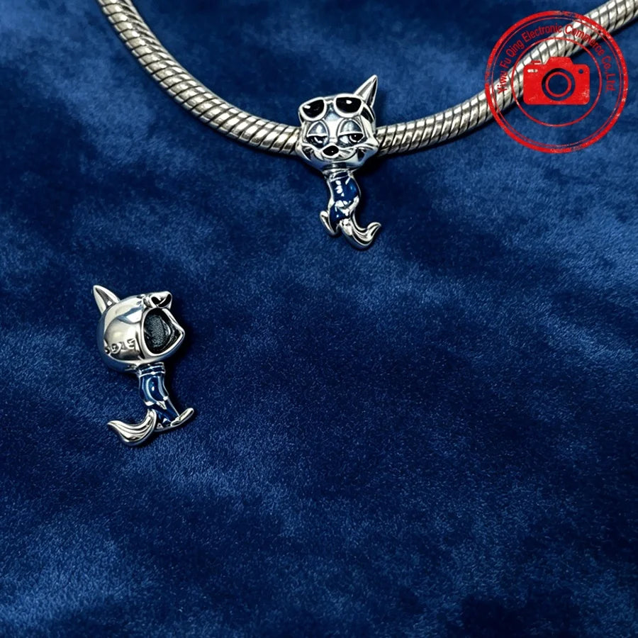 New Original Charms DIY Women Jewelry Gifts Fox Rabbit Chicken Pig Pet Dog Elephant Beads Fit 925 Silver Bracelets Accessories