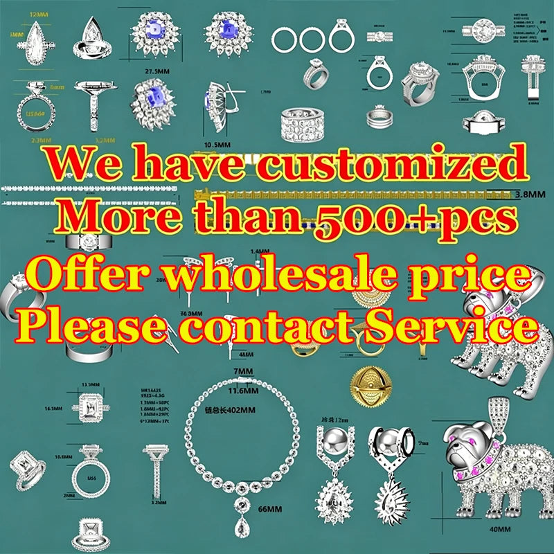 PureNew 0.5-3ct Classic Full Moissanite Earrings For Women S925 Silver Plated 18k Gold D Color VVS1 Women's Moissanite Earrings
