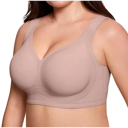 Leopard Print Jelly Bras Women's Wire-Free Seamless Full Coverage Plus Size Supportive Seamless Comfort Lightweight Daily Wear S