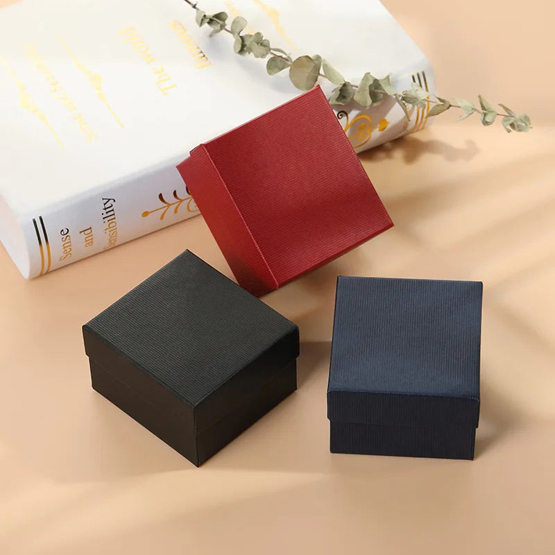 12PCS Packaging and Display Watch Boxes Gifts Black Boxes Paper Decorative Bracelet Boxes Paper Jewellery Accessories