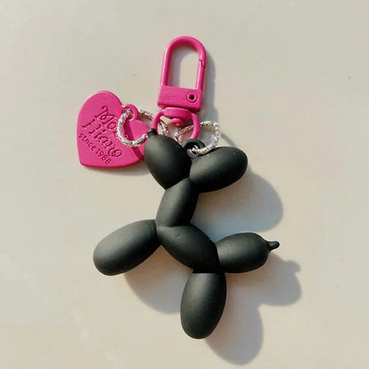 Jelly Cute Jelly Balloon Dog Keychain Pendant Cartoon Dog Chain Keychain - Lovely Accessory Jewelry Gift for Unisex Keys
