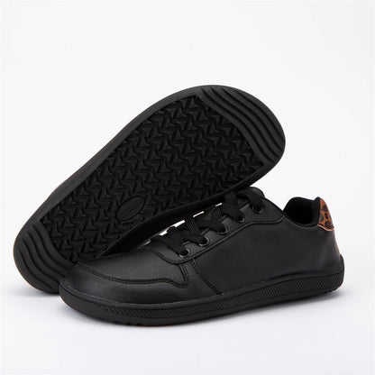 ZZFABER  Barefoot Shoes Soft Leather Sneakers Minimalist Casual Shoes for Women Men Unisex Sneakers