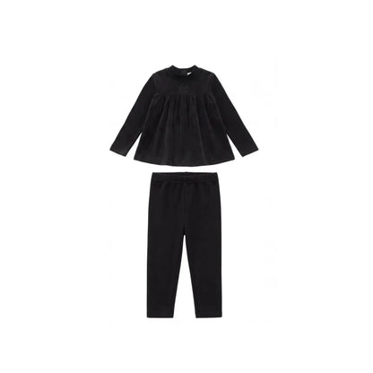 AP AW26 Friday Night Collection Boy Girl Velour With Jersey Fabric Family Matching Clothing Maxi Dress Set Clothes