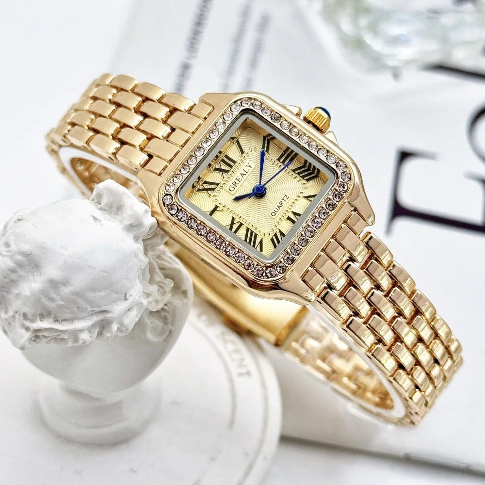 Hot Elegant Luxury Women's Watches Waterproof Gold Watch Quartz Watches Without Box Ladies Relojes Wristwatches