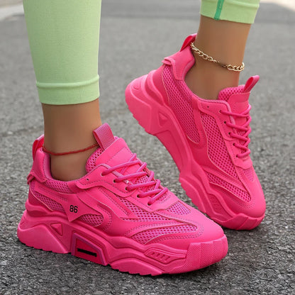 Women Sneakers New Fashion Mesh Breathable Tennis Girl Platform Shoes for Women Outdoor Comfortable Lightweight Sneakers Women