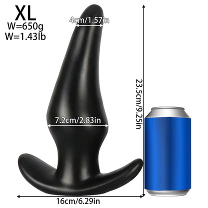 Wearable Anti Drop Soft Anal Plug Prostate Massage Liquid Huge Butt Plug Anal Training Comfortable Wear Anal Butt Plug For Women