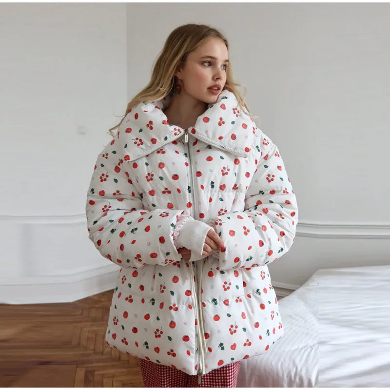 Women Stand Collar Puffer Jacket Waist Cinched Zipper Long Sleeve Warm Padded Coat 2026 Winter Commuter Lady Quilted Outerwear
