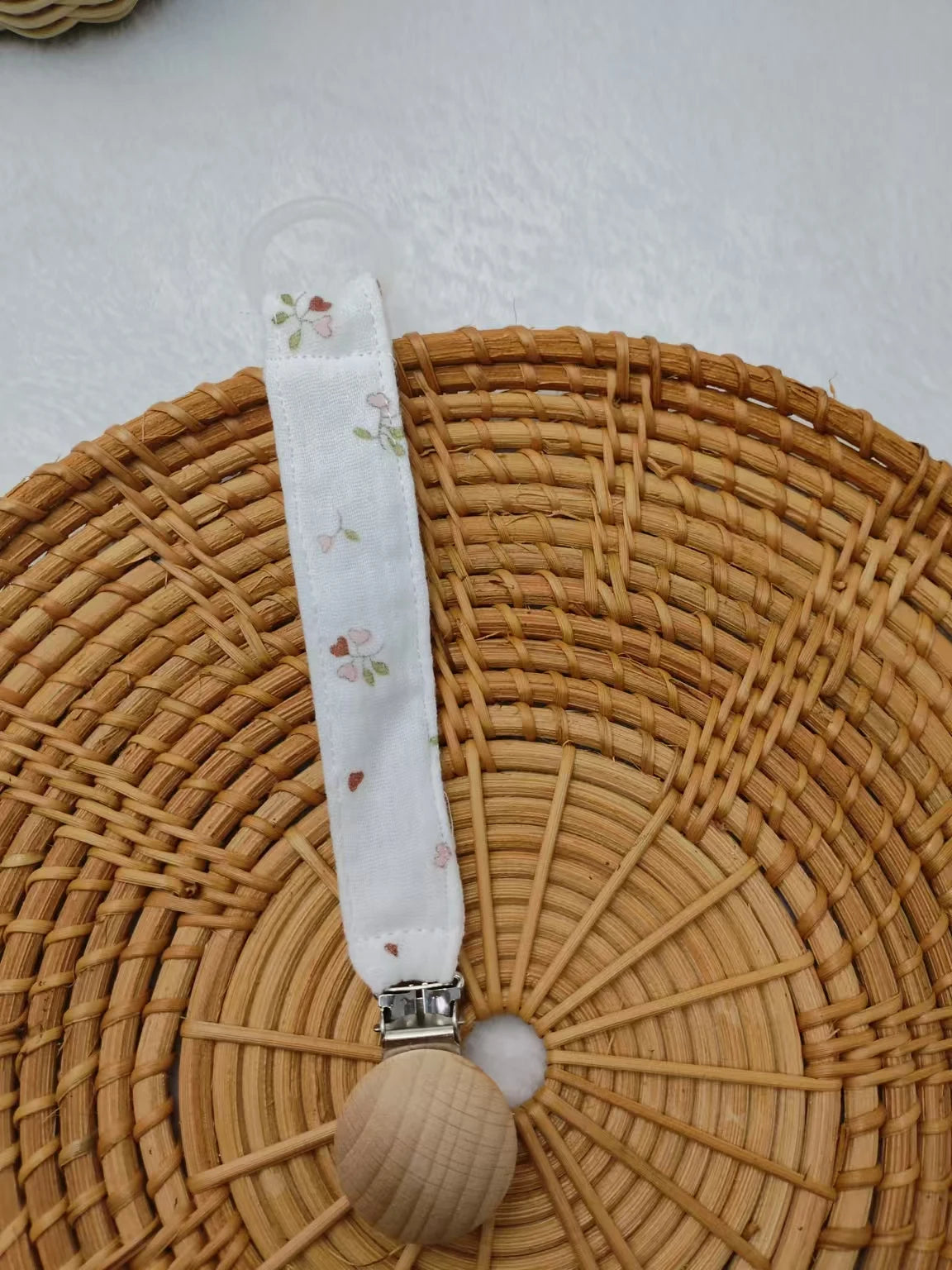 Baby Pacifier Chain Clips Holders Anti-drop Chain Print Cotton Teething Clips Teether Toy Soother Pacifier Strap
