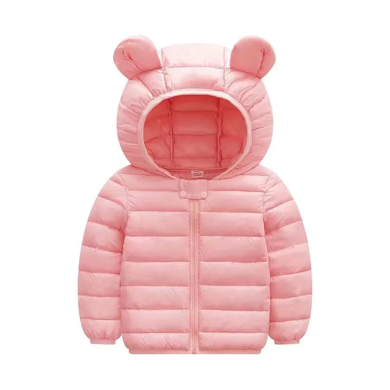 Hooded Lightweight Down Jackets Children Boy Girl Baby Coat Autumn Winter Outerwear Casual Clothing Kids Christmas Birthday Gift