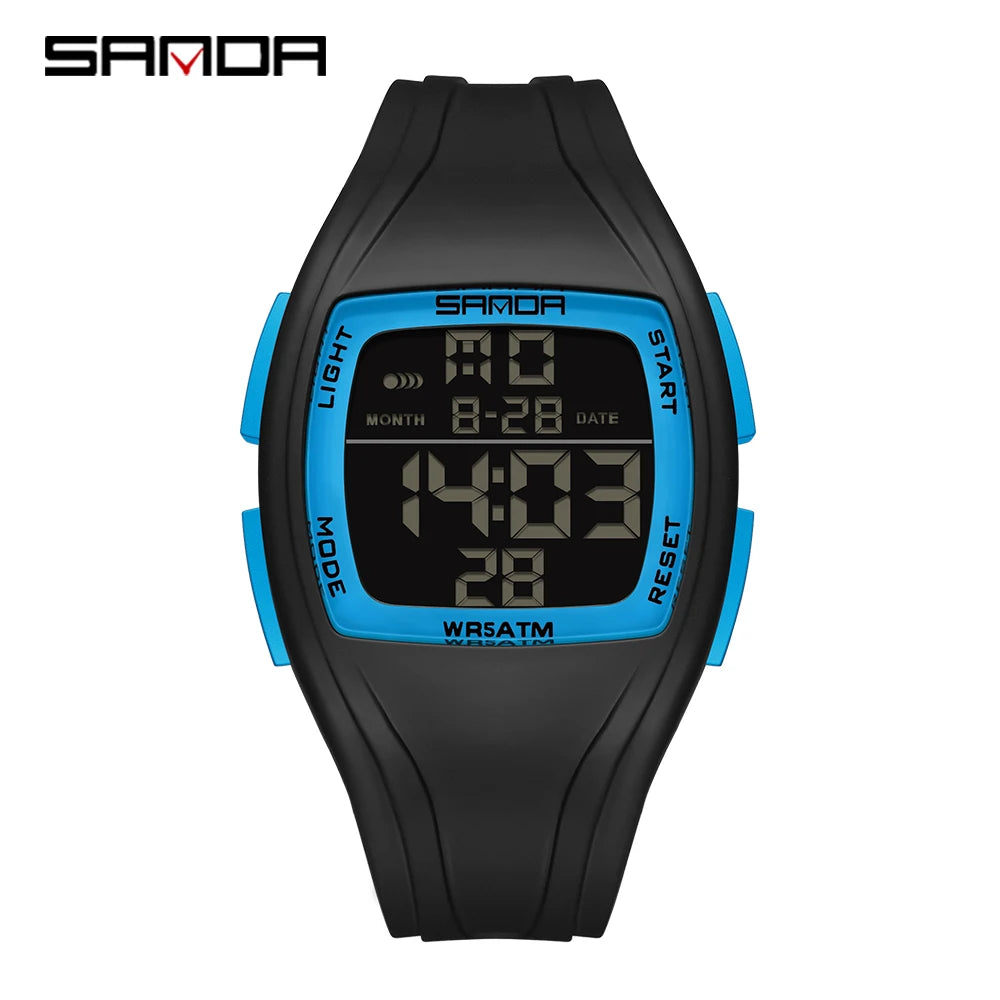SANDA Sport Watch for Woman Waterproof Luminous Date Ladies Electronic Watches Digital Display Women's Wrisywatches Female Reloj