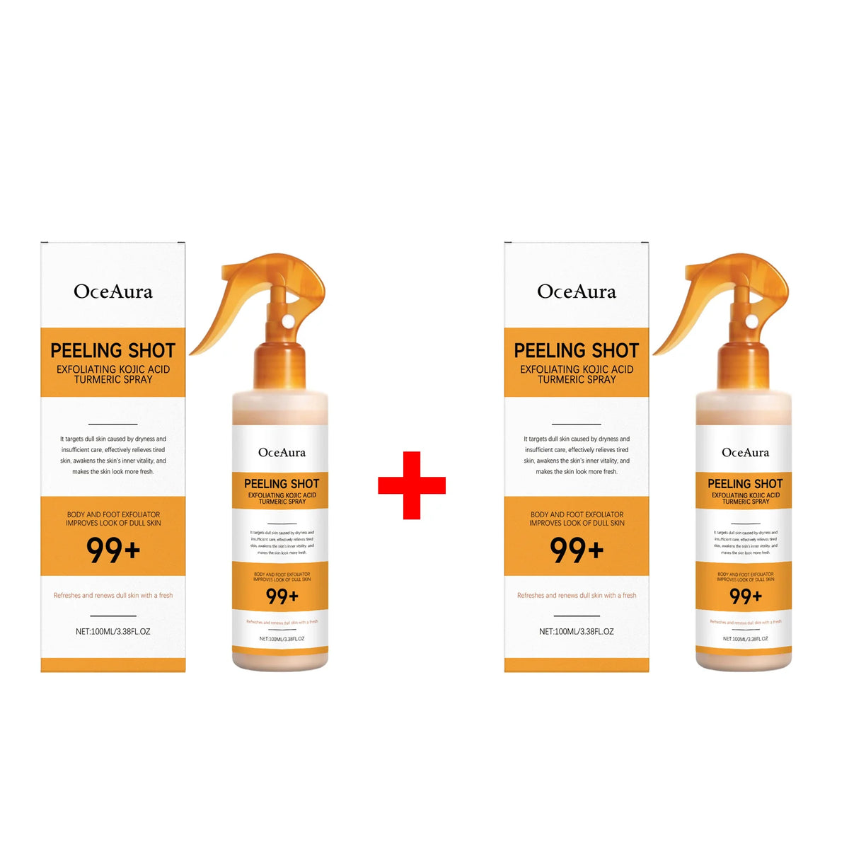 Foot Peeling Spray Improve Rough Moisturize Smooth Heel Back Body Exfoliating Serum Turmeric Kojic Acid Skin Brightening Essence