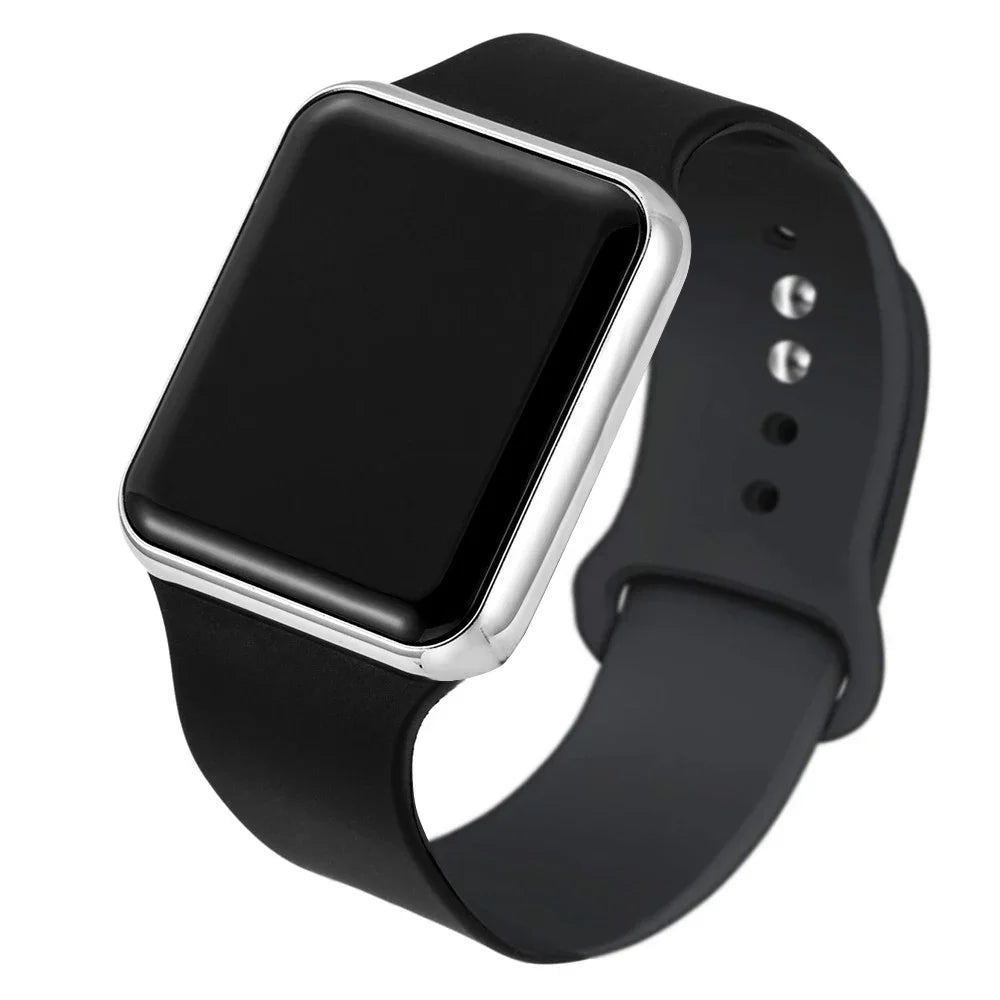 Simple Digital Watches for Woman Electronic Square Sport LED Men's Wristwatch Fashion Casual Silicone Ladies Clock Reloj Mujer