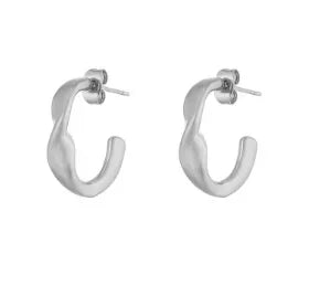 Stainless Steel Exaggerated Large Waterproof Hoop Earrings