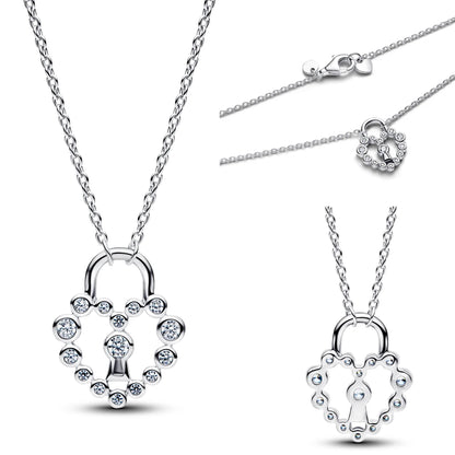925 Sterling Silver Floral Necklaces Stud Earrings Charms Four‑Leaf Clover Sugar Skull Tiger Ghost Beads Fit Bracelet Jewelry