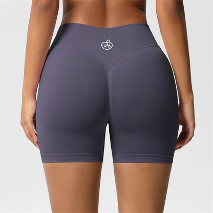 Women Bum Three Waist Sections Sports Shaping Shorts Seamless Sports Shorts For Women Cycling Jogging Fitness High Waist Push Up