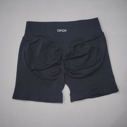 DFDK 2026 New Women Scrunch Butt Yoga Shorts High Waist Hip Lifting Push Up Squat Proof Sports Shorts Gym Workout Running Fitnes
