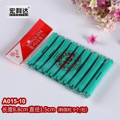 Hair Perm Rods Cold Wave Rods Hair Curling Rollers Curlers Steel Pintail Comb Hair Curler No Heat for Women Long Short Hair