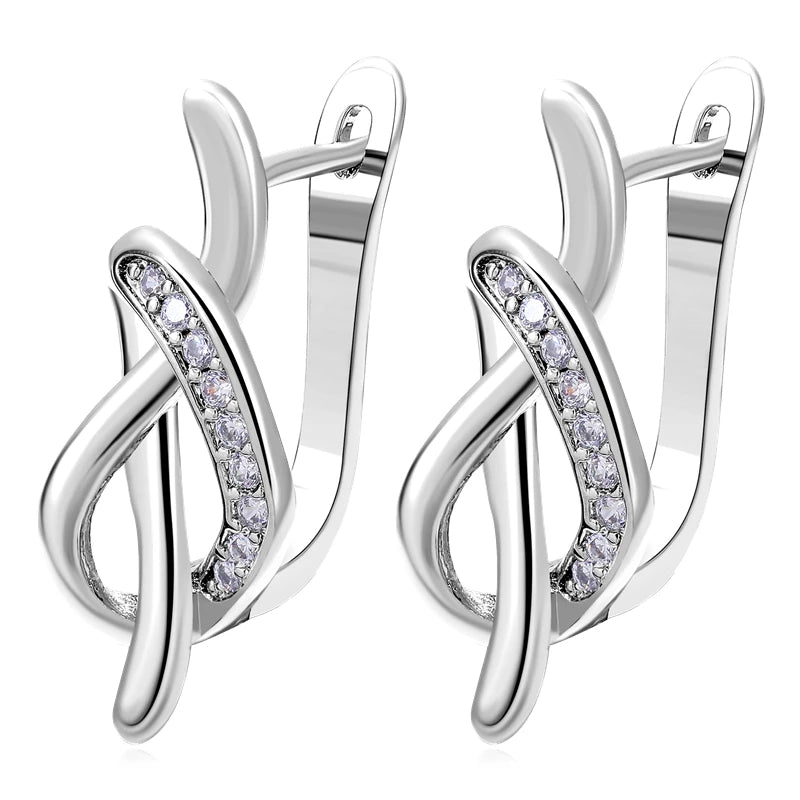 Juya Handmade 18K Real Gold Plated Earwire Fasteners Earring Hooks Accessories For DIY Women's Anti-Allergy Earrings Making