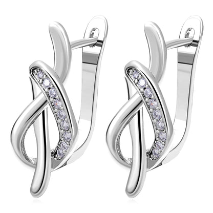 Juya Handmade 18K Real Gold Plated Earwire Fasteners Earring Hooks Accessories For DIY Women's Anti-Allergy Earrings Making