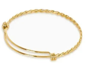 Stainless Steel Feather Shape Bangle Bracelets Jewelry