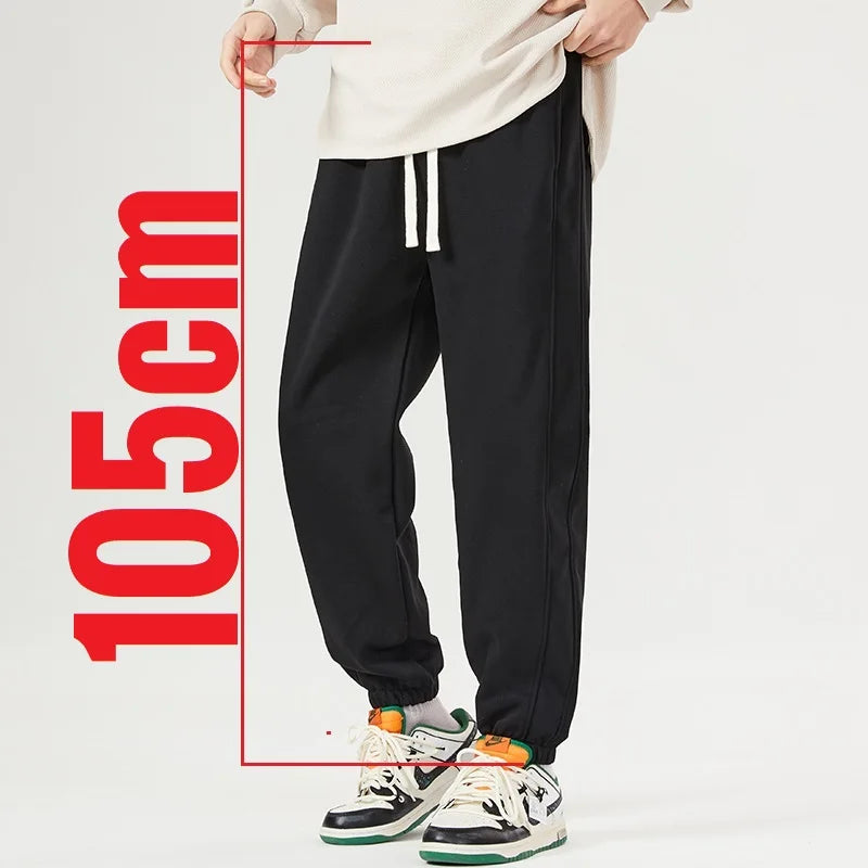 Lengthened 110 115 Cm Men's Tall Pants Elastic Sport Jogger Trouser Male Extra Long Length 190cm 200cm Teeneeger Thin Sweatpants