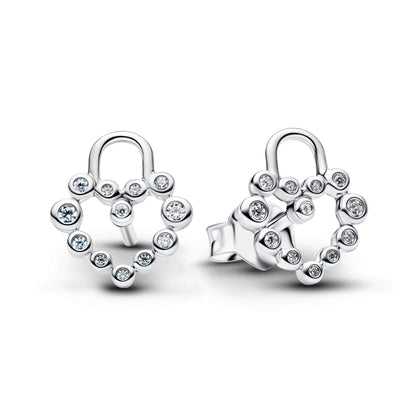 925 Sterling Silver Floral Necklaces Stud Earrings Charms Four‑Leaf Clover Sugar Skull Tiger Ghost Beads Fit Bracelet Jewelry