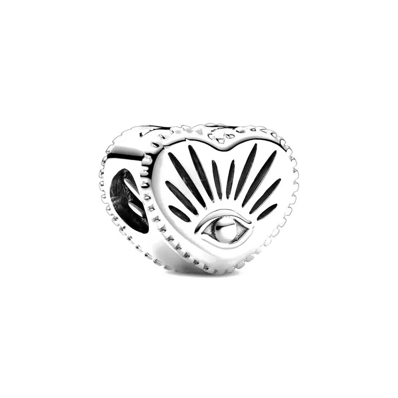 New Heart-Shaped, Charm Bead, Pig, Headphone ,Pendant Suitable For Bracelet Original DIY Exquisite jewelryaccessories 925 silver