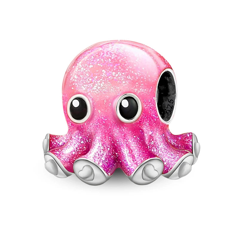 925 Sterling Silver Kapibala Owl Panda Elephant Butterfly Charms Beads Fit Original Bracelet Bangle High Quality DIY Jewelry