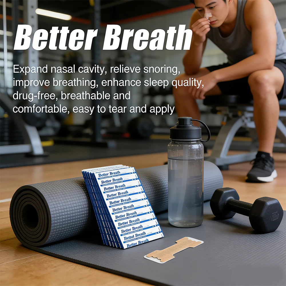 300/200/100PCS Breath Nasal Strips Sleep Aid Device Easier Breathing Nose Patch Snoring Aid for Better Sleep