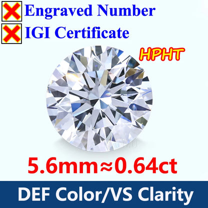 GH Color Oval HPHT Lab Grown Diamond No IGI Certificate 3EX DEF Color VS Clarity Pear CVD Lab Grown Diamond Gems