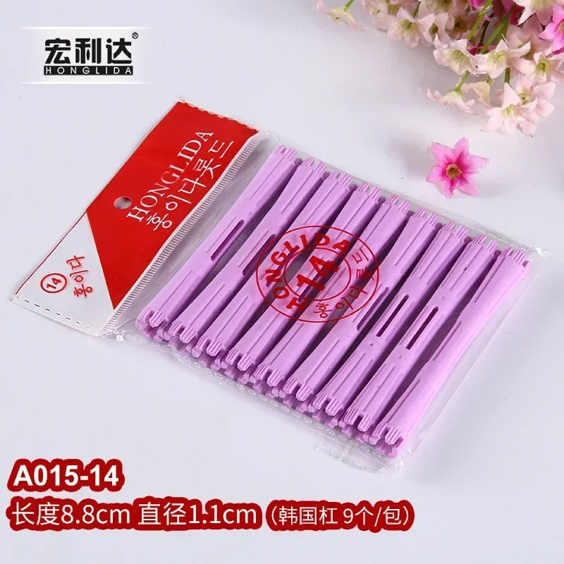 Hair Perm Rods Cold Wave Rods Hair Curling Rollers Curlers Steel Pintail Comb Hair Curler No Heat for Women Long Short Hair