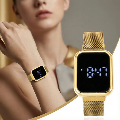 Simple Square Men's and Women's Digital Watch Fashion Touch Screen LED Watches for Woman Casual Electronic Watch Reloj Mujer