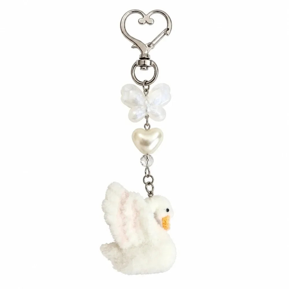 Cute Portable Deer Keychain 11.5cm Length Korean Style Phone Charms Handmade DIY Bead Case
