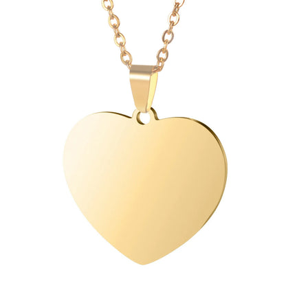 Custom Photo Necklace for Women Heart Stainless Steel Pendant Personalized Engraved Picture Photos Name Lovers Christmas Gifts