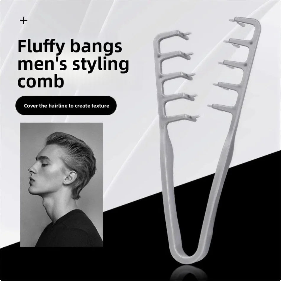 Men's Plastic Styling Comb,  Portable, Compact, and Easy to Store. Helps Style and Add Volume to Hair, Tame Flyaways