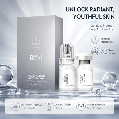 0.25MM Radiant Flawless Skin Micro Infusion Serum Kit Deeper Absorption Collagen Boost Brightening At Home Skincare
