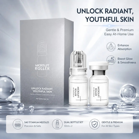 0.25MM Radiant Flawless Skin Micro Infusion Serum Kit Deeper Absorption Collagen Boost Brightening At Home Skincare