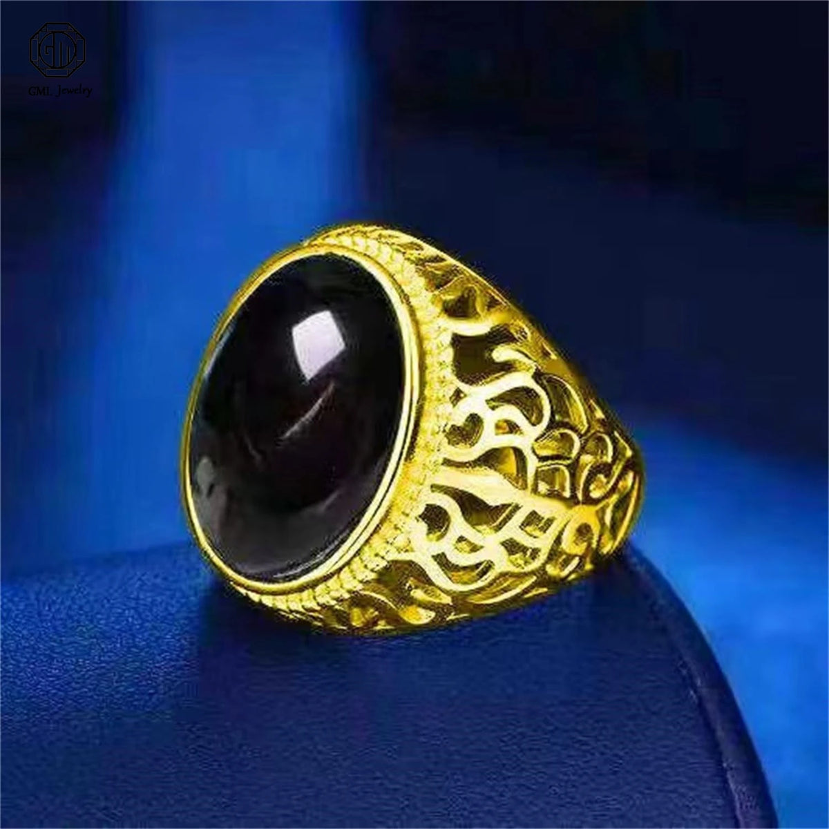 Sand Gold Adjustable Ring Matte Wide Band Openable Fade Resistant Unisex Couple Jewelry Solid Minimalist Gift