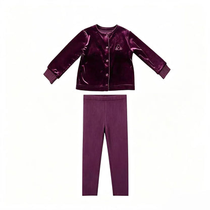 AS AW26 Velour Robe Collection Girls Floral Printing Dress Patchwork Maxi Dress Baby Romper Family Matching Boys Clothing Set