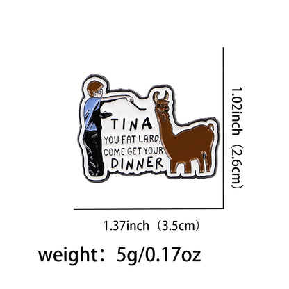 Funny Quotations plz use it Enamel Pin Flower Badges Lapel Pins for Clothes Backpacks Raccon Brooch Jewelry Gifts for Friends