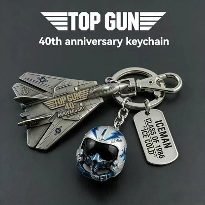 In Stock Top Gun 40th Anniversary Keychain Pilot Duck Cosplay Collectible Figurine 2026 Movie Fan Exclusive Gift