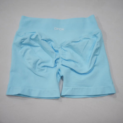 DFDK 2026 New Women Scrunch Butt Yoga Shorts High Waist Hip Lifting Push Up Squat Proof Sports Shorts Gym Workout Running Fitnes