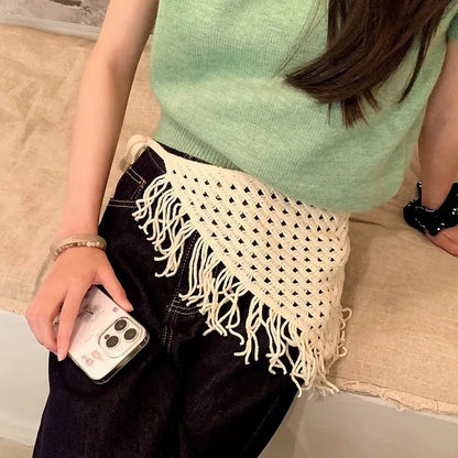 2026 HOT SALE! Y2K Women Lace Tulle Bandage Skirt Stacked Lace Half Skirt Layering Small Butt Curtain Flower Triangle Hair Scarf
